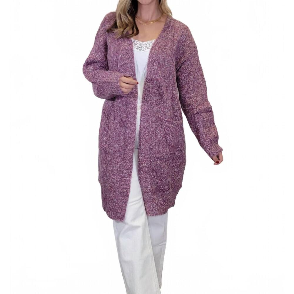 NEW GILLI allison cardigan in purple